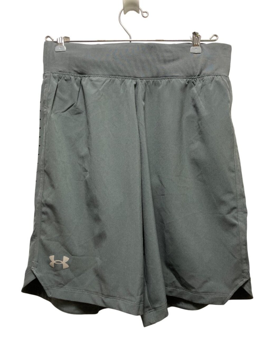 Under Armour Shorts Mens Small Gray Fitted Speedpocket Activewear